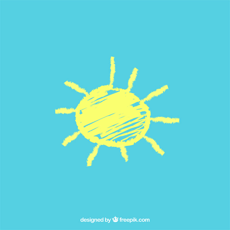Dessins vectoriels d'éléments solaires dessinés à la main - Clip - Icône -