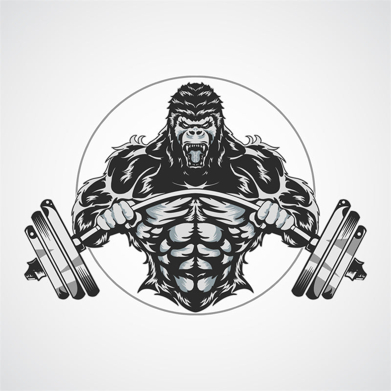 Muscle - GYM CLUB- FITNESS -HEALTHY BODY BUILDING -LOGO IMAGE VECTOR 