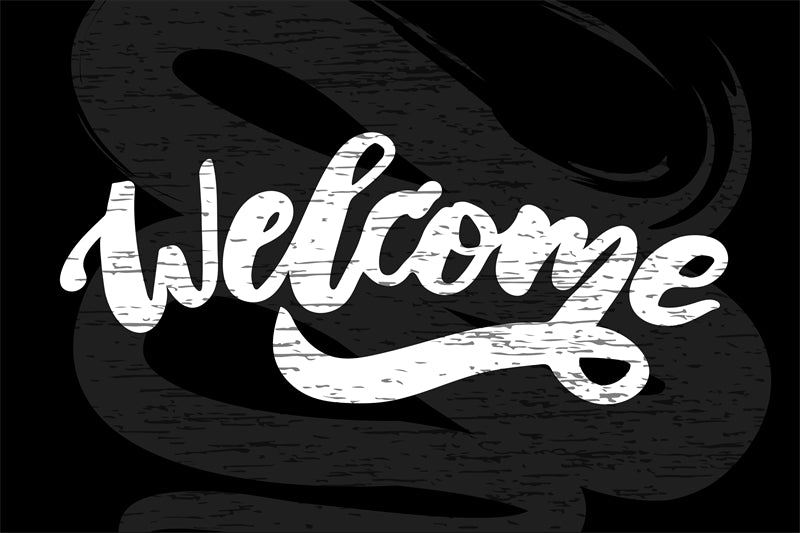 Handwriting Welcome Vector For Comercial Use- Greeting Words - Illustration PSD/SVG/EPS/PNG 