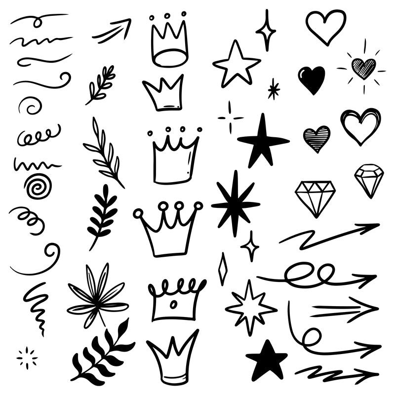 Star Elements -  Vintage -Vector -Star Ornaments - decoration