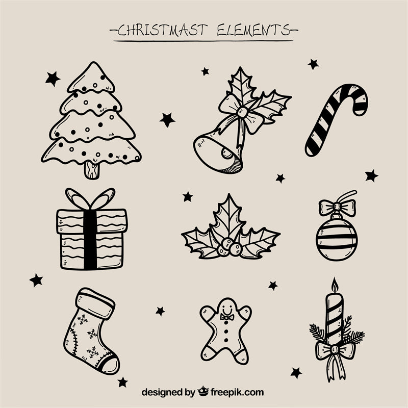 Décoration de Noël à la main - Illustration - Téléchargement gratuit - Png/PSD/JPG