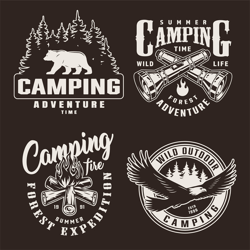 USA BALD Eagle Elements - Illustration -Logo Mockups Design Vector Handdraw