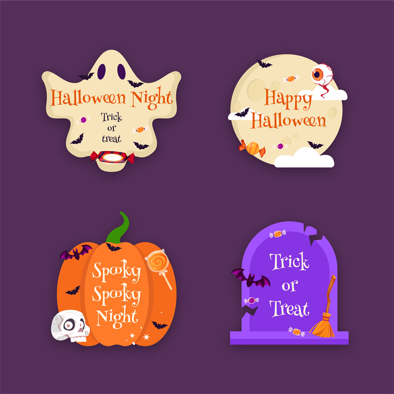 Joyeux Halloween - Crâne de chauve-souris, zombie, citrouille, fantôme, RIP, nuit effrayante, offres spéciales, soldes - Clips d'icônes d'éléments Png/JPG/Téléchargement gratuit