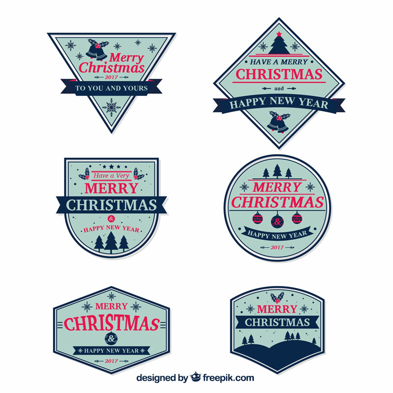 Handwriting Merry Christmas Title Logo Badge Decoration - DIY Elements - Logo Flag Business Advertising-Png