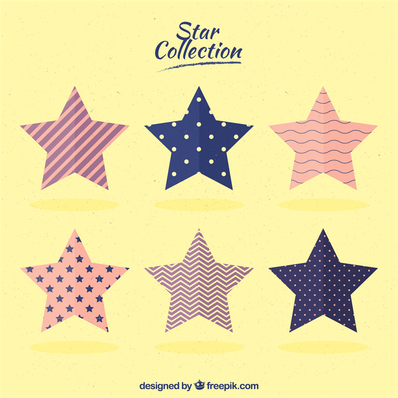Éléments d'étoiles - Vintage - Vecteur - Ornements d'étoiles - Décoration