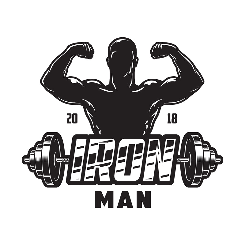 Muscle - GYM CLUB- FITNESS -HEALTHY BODY BUILDING -LOGO IMAGE VECTOR 