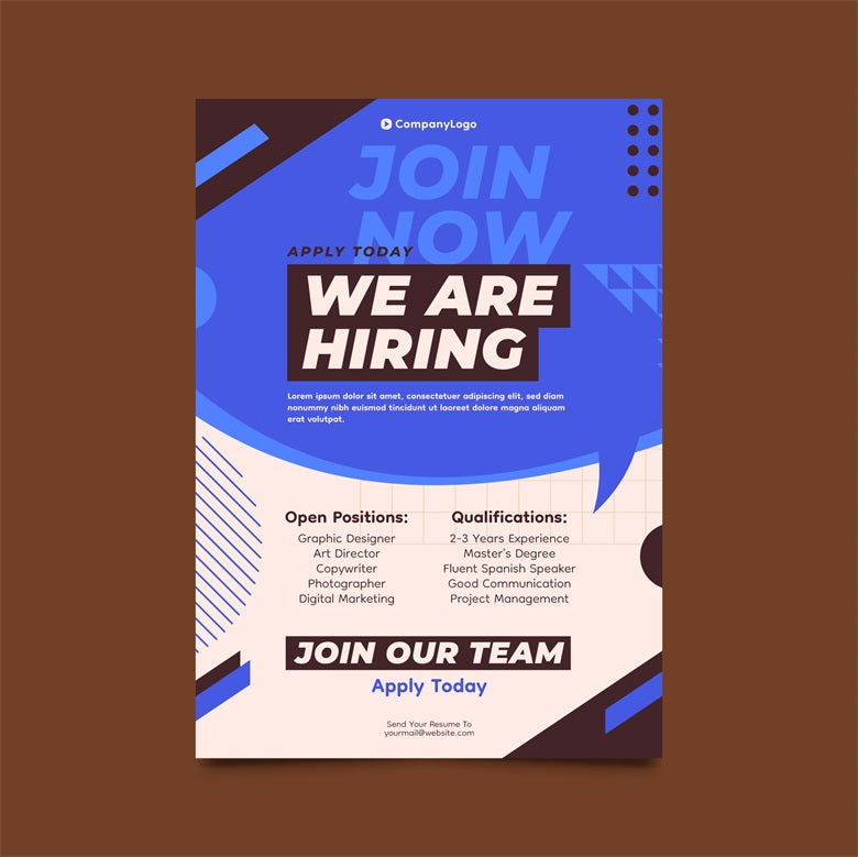 Hiring Poster - Free Templates – Flag Menu
