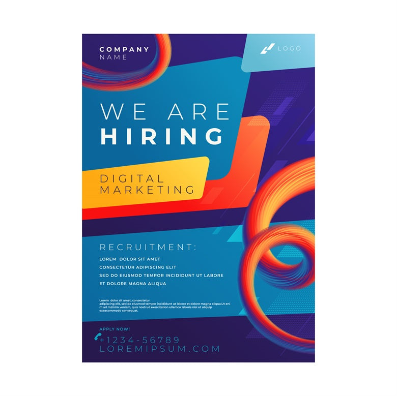 Hiring Poster - Free Templates – Flag Menu