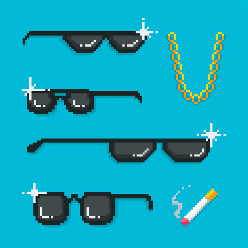 Sunglasses Vector Illustration -Pixels Design Free Download  