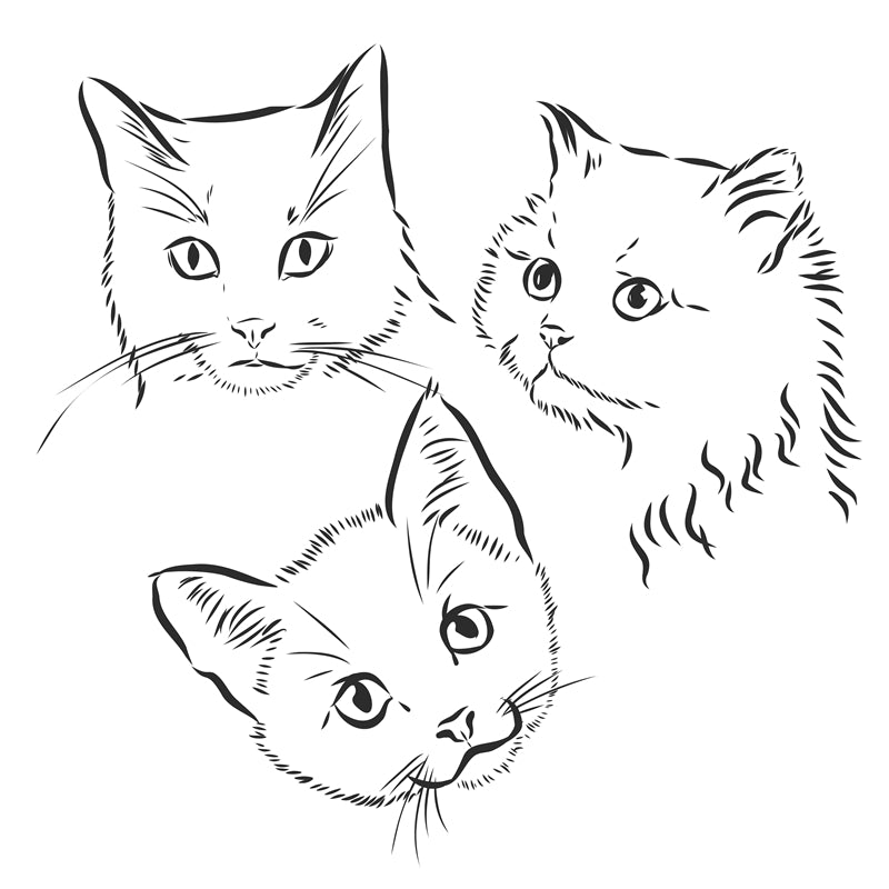 Cat Element Logo Vector design free 