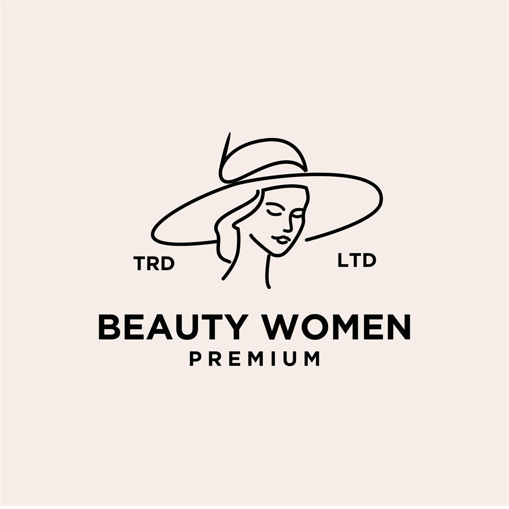 Woman Beauty Spa Organic logo badge design elements mockups