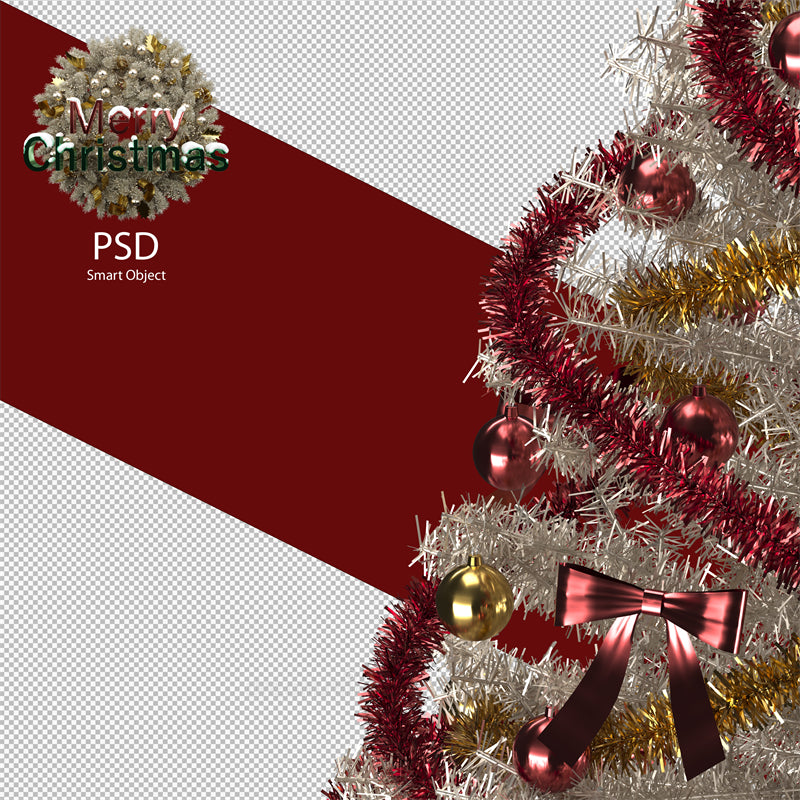 Luxurious Christmas Tree Photo Bakcground - Christmas Presents Decorative  - Png/PSD/JPG/ Free Download