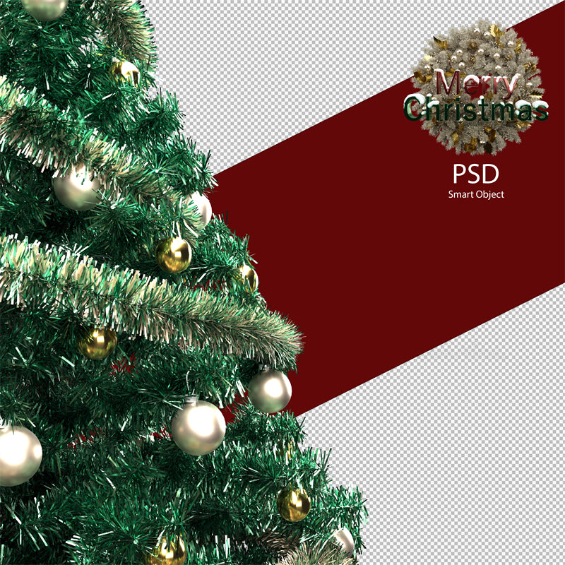 Luxurious Christmas Tree Photo Bakcground - Christmas Presents Decorative  - Png/PSD/JPG/ Free Download