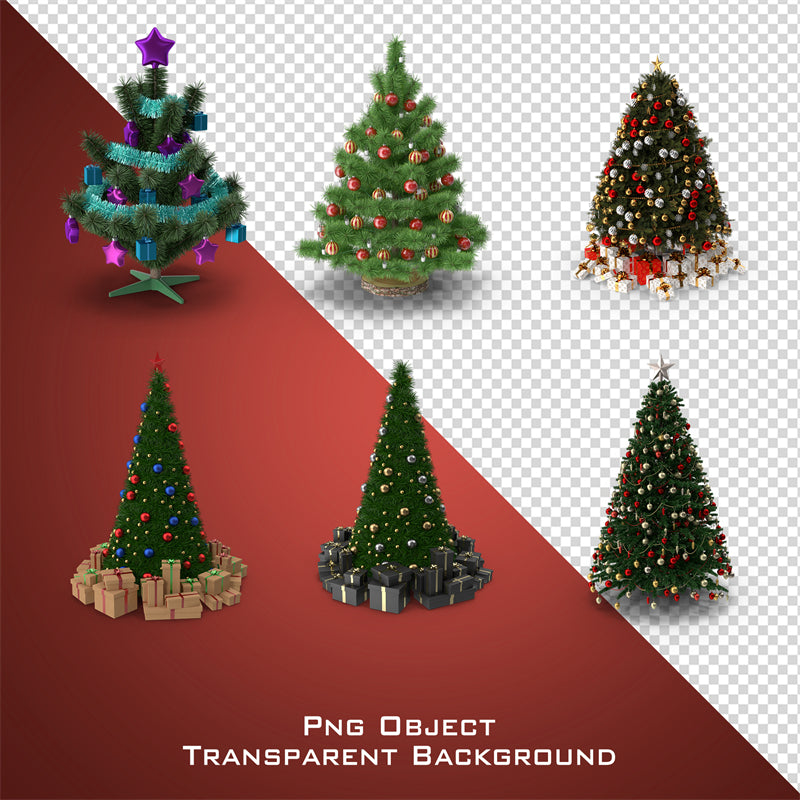 Illustration d'un sapin de Noël dessiné à la main - Vecteur - Téléchargement gratuit au format PNG/PSD/JPG