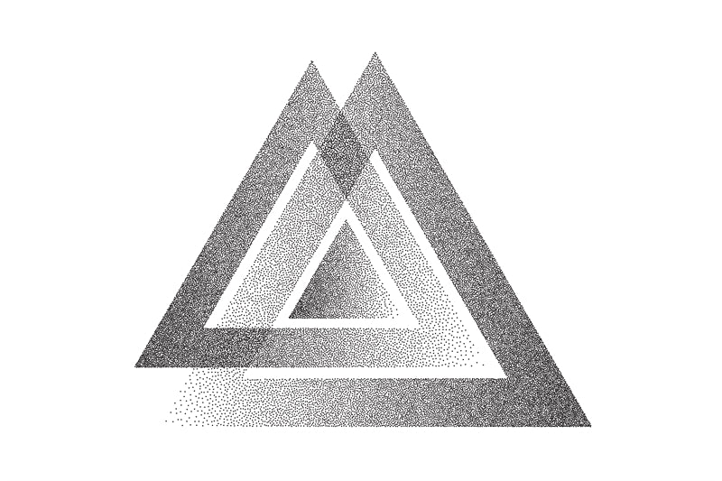 Modèle de logo graphique abstrait triangulaire - Fond d'écran publicitaire - Fond d'écran géométrique - Téléchargement gratuit au format PNG/PSD/JPG