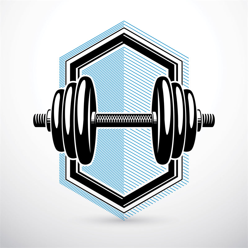 Muscle - GYM CLUB- FITNESS -HEALTHY BODY BUILDING -LOGO IMAGE VECTOR 
