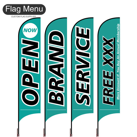 Feather Flag Menu Set - Outdoor Advertising 