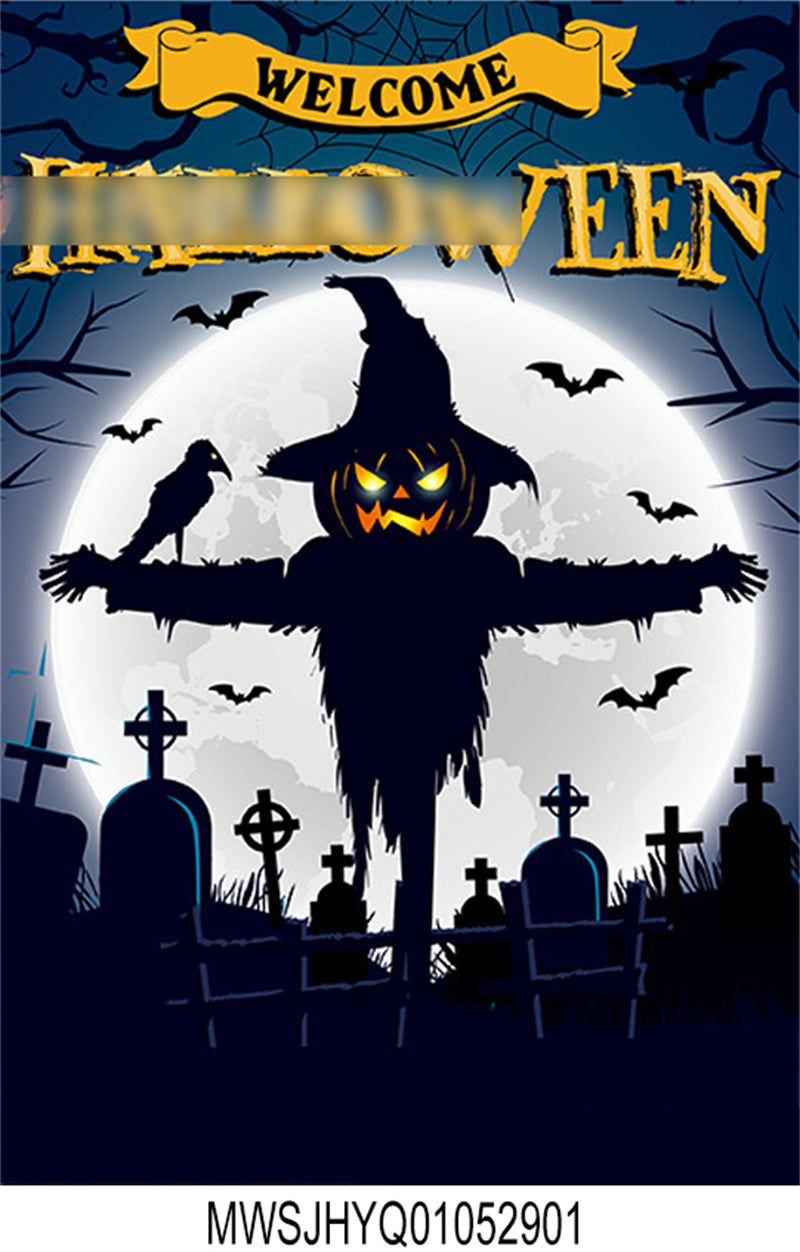 Halloween Canival Garden Flag Decoration Designs - Ghost/witch/Monster/Black Cat/scarecrow/Pumpkin