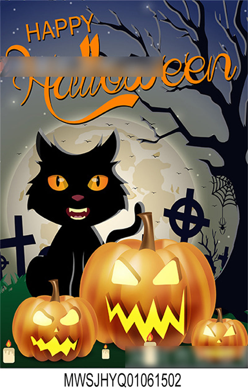 Halloween Canival Garden Flag Decoration Designs - Ghost/witch/Monster/Black Cat/scarecrow/Pumpkin