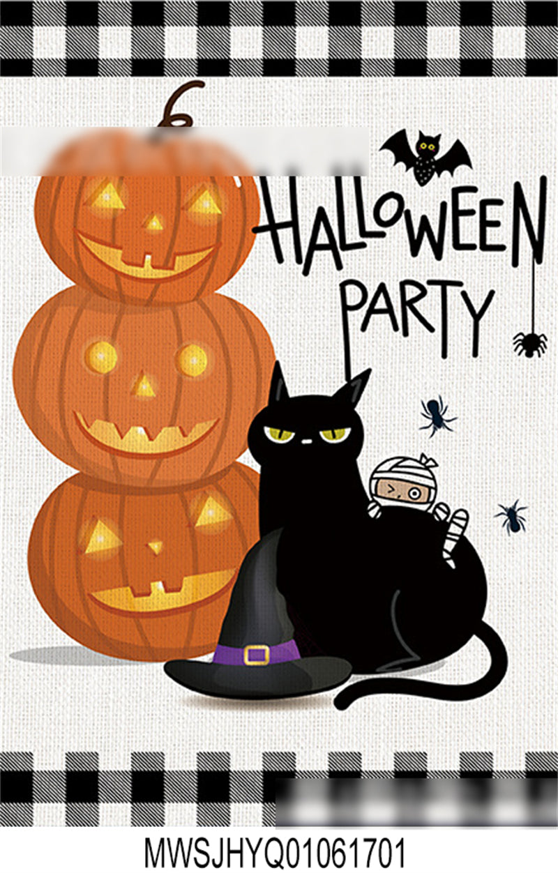 Halloween Canival Garden Flag Decoration Designs - Ghost/witch/Monster/Black Cat/scarecrow/Pumpkin
