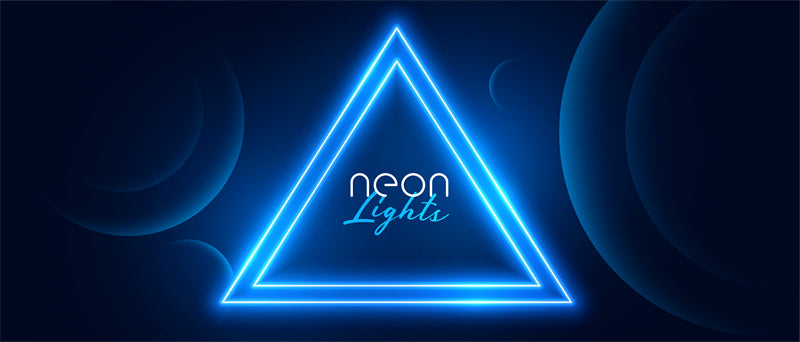 Neon Triangle background Design - Graphic Poster template Billboard background - Geometric wallpaper Png/PSD/JPG/ Free Download
