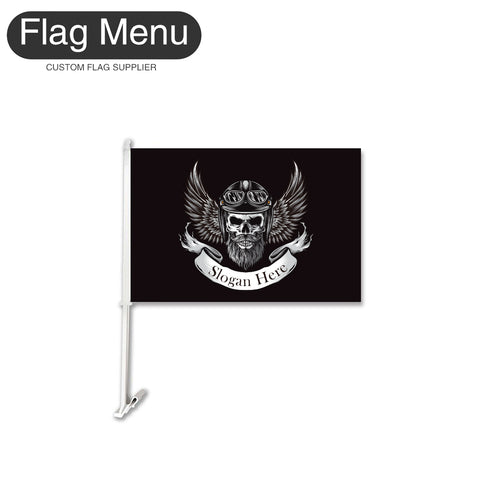 Skull Car Flag