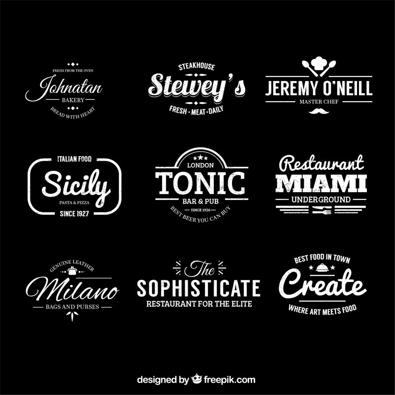 cooking -kitchen -elements -designs -logo mockups -chef