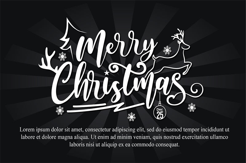 Merry Christmas Handwriting Elements - Vector - Illustration - Happy New yaer - Warm Wishes -Holly Jolly-Free Download