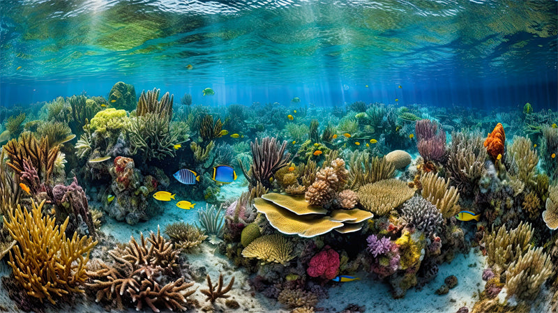 Fond d'écran de récif corallien - Photo de paysage - Corail thématique - Téléchargement gratuit au format PNG/PSD/JPG