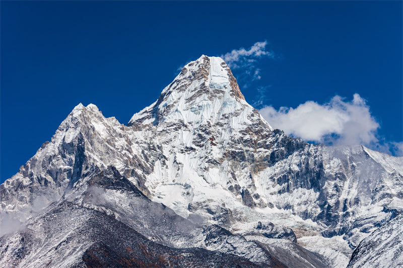 Paysage de l'Himalaya, Ama Dablam - Ciel, nuages, sommets enneigés - Téléchargement gratuit en PNG/PSD/JPG