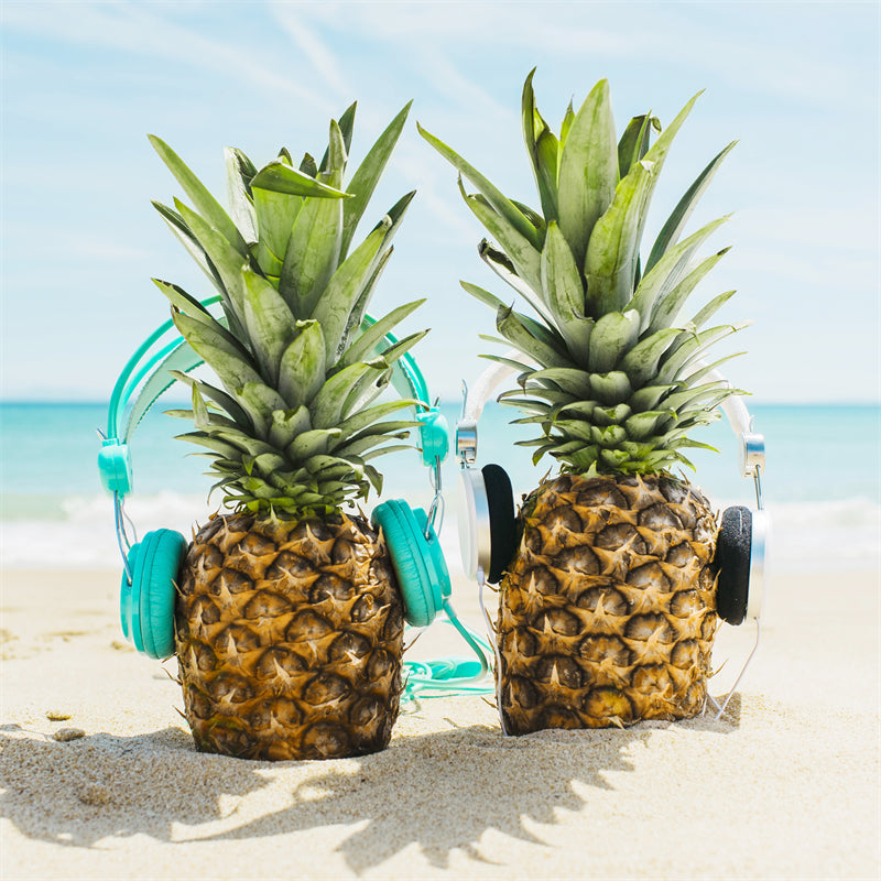 Pineapple - Hello Summer Background - Seaside Landscape photo - Fruit - Png/PSD/JPG/ Free Download 