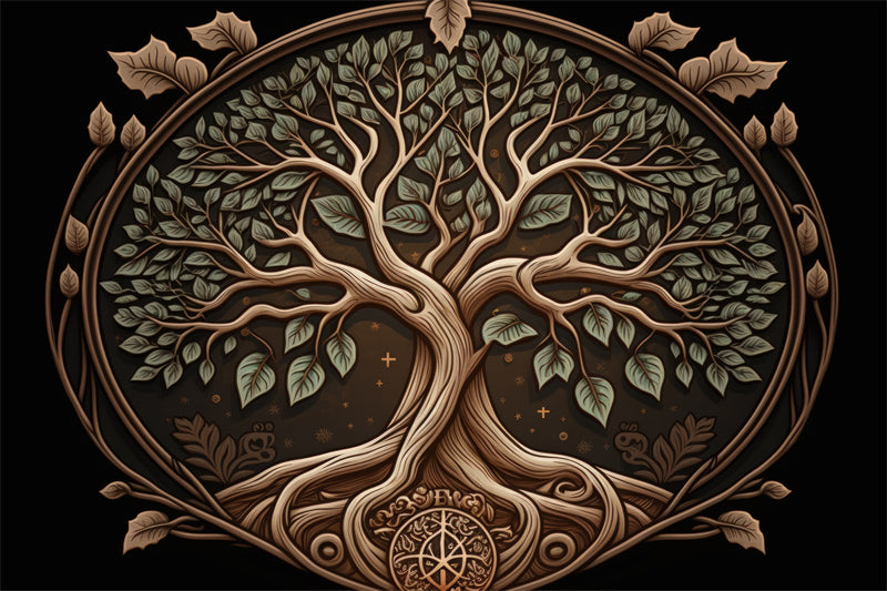 Handdraw Tree Forest Logo Elements Vector- Illustration Image Free Download