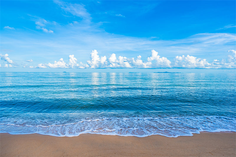 Seaside Landscape - Silent Sea Calm sea surface - sea waves on the beach - Png/PSD/JPG/ Free Download