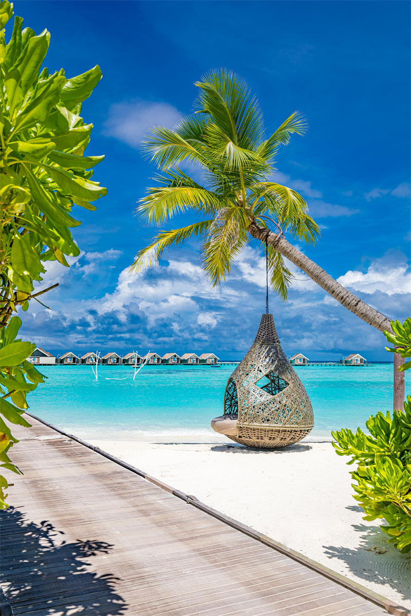 Tourist Maldives - Seaside island beach ocean landscape - photo wallpaper background - Png/JPG/ Free Download