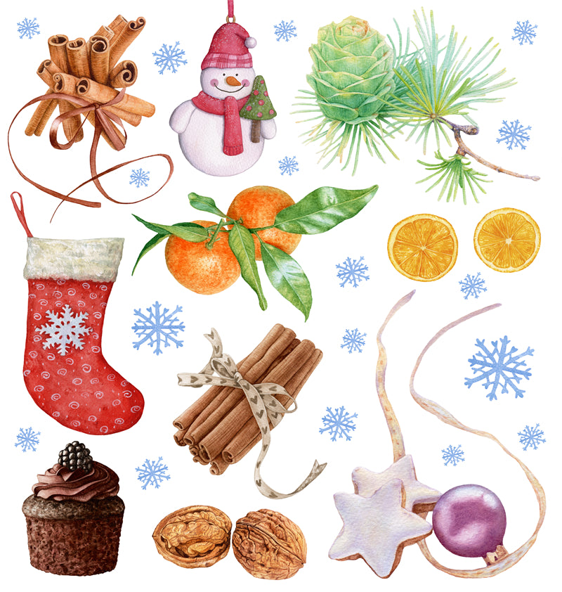 Décoration de Noël à la main - Illustration - Téléchargement gratuit - Png/PSD/JPG
