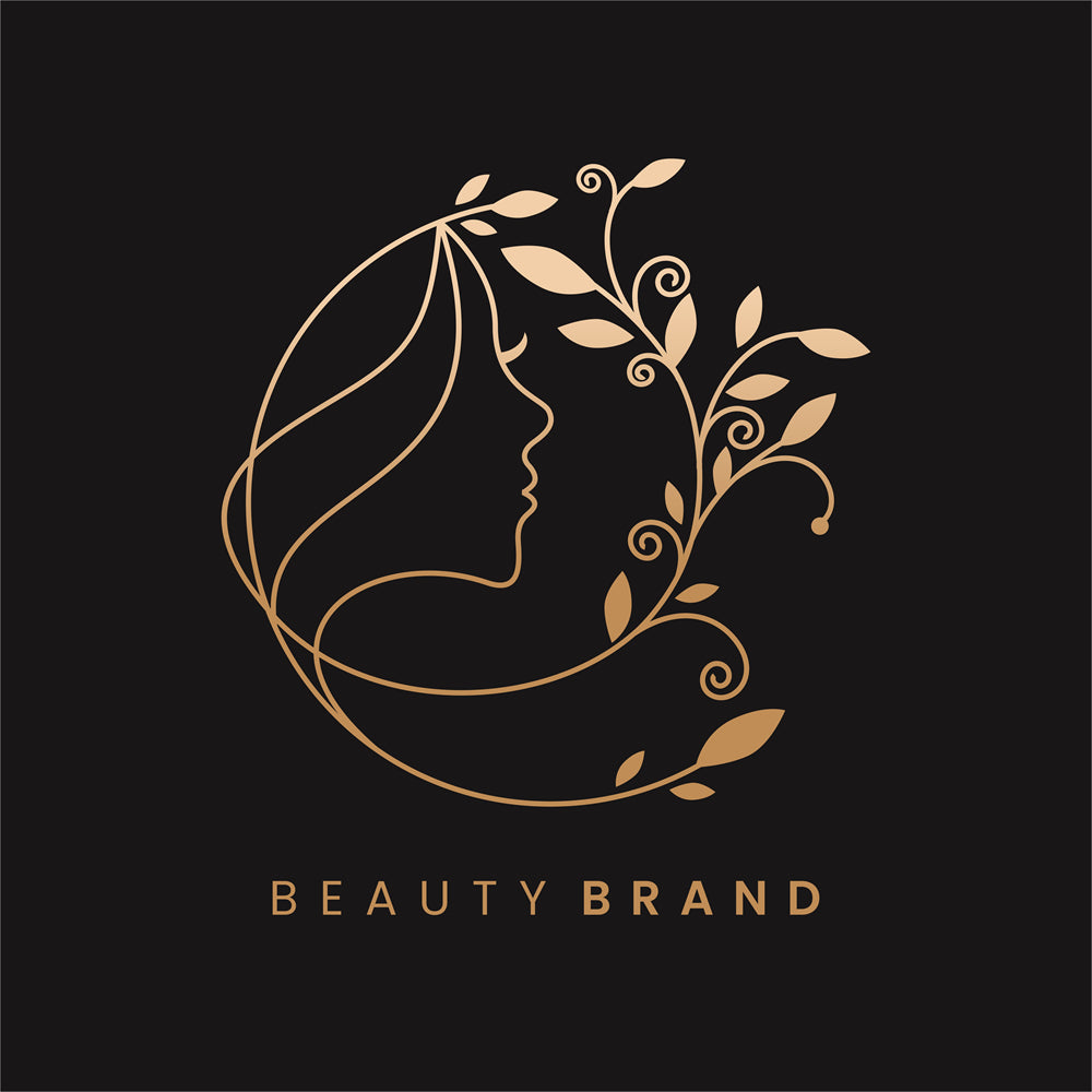 Woman Beauty Spa Organic logo badge design elements mockups