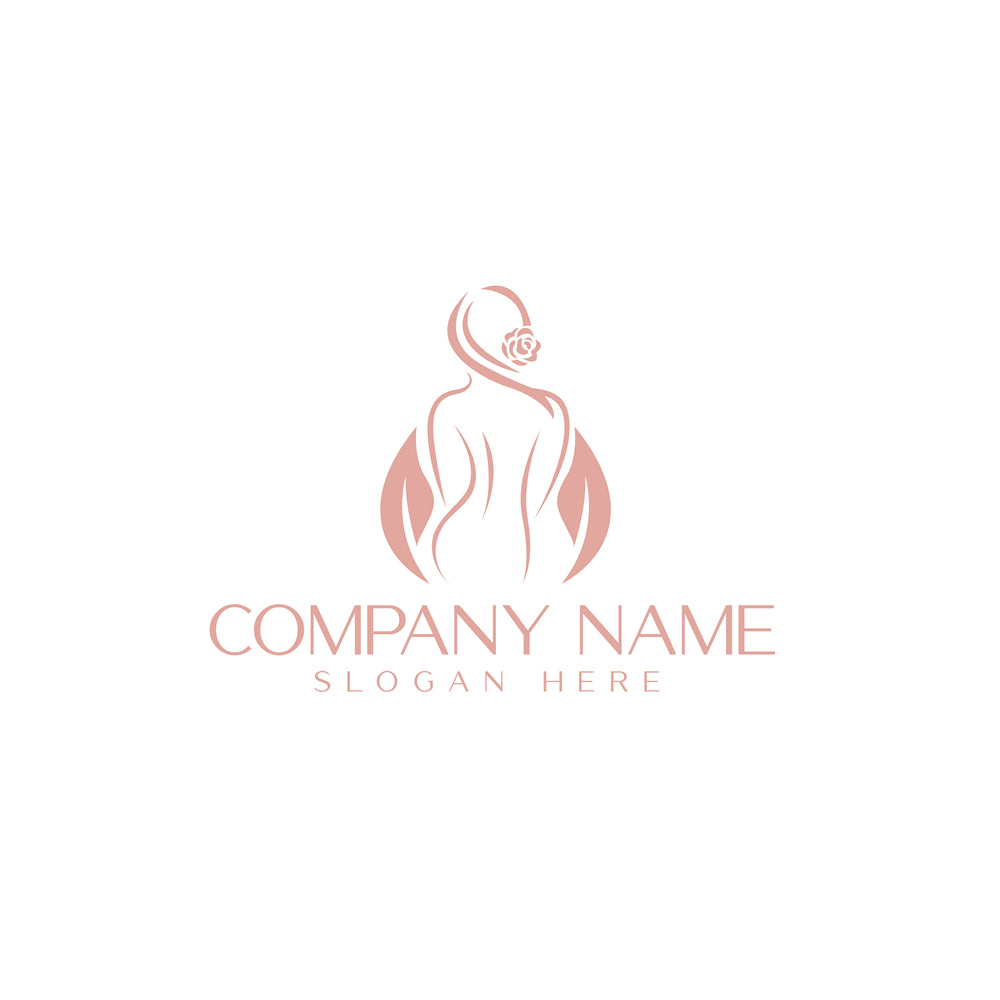 Woman Beauty Spa Organic logo badge design elements mockups