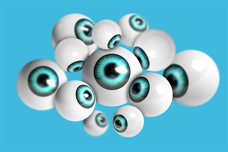 Handdraw Eye Ball Illustration - Vector -Logo Design -Flaming Eyes Balls   