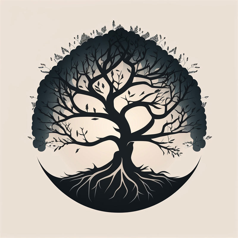 Handdraw Tree Forest Logo Elements Vector- Illustration Image Free Download