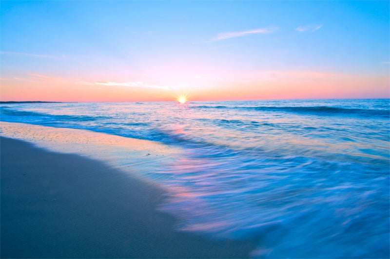 Seaside Landscape - Silent Sea Calm sea surface - sea waves on the beach - Png/PSD/JPG/ Free Download