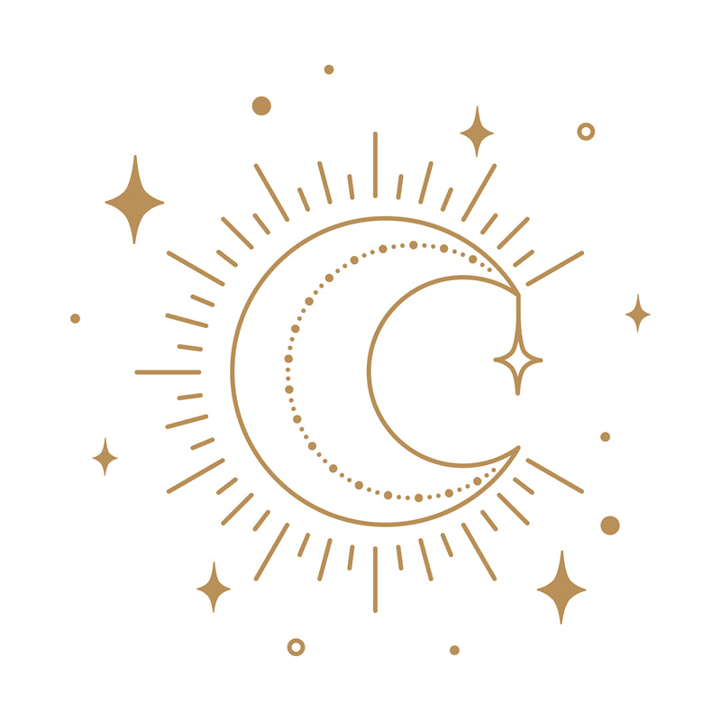 Collection Vintage Moon Set - Icônes - Éléments - Vecteur - Clair de lune