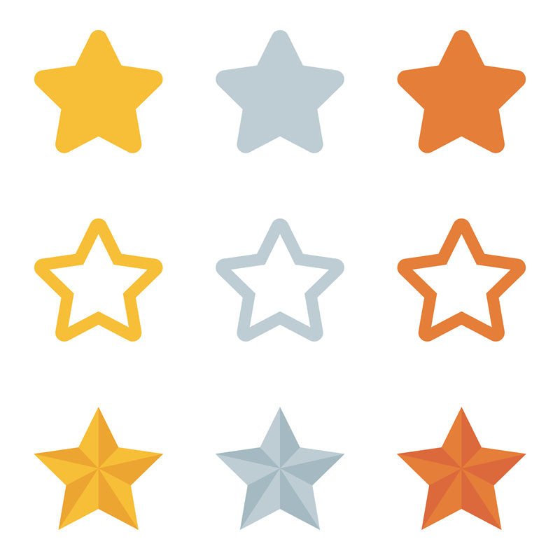 Star Elements -  Vintage -Vector -Star Ornaments - decoration