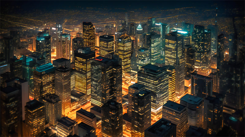 Urban Landscape city buildings - City Background - photo shot - Night Urban Landscape PSD/JPG/ Free Download