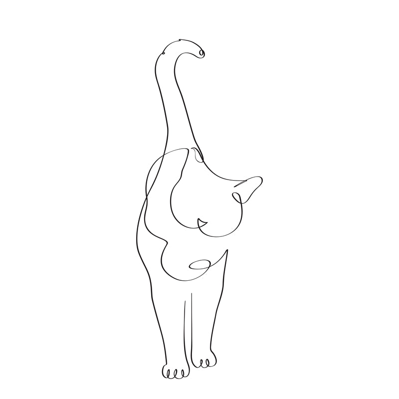 Conception de logo vectoriel d'élément de chat gratuite
