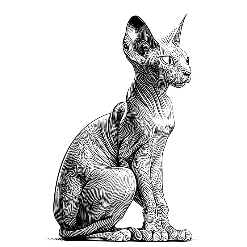 Cat Element Logo Vector design free 