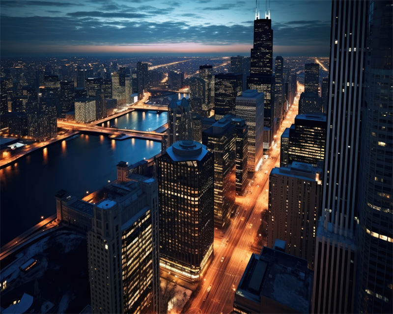 Urban Landscape city buildings - City Background - photo shot - Night Urban Landscape PSD/JPG/ Free Download