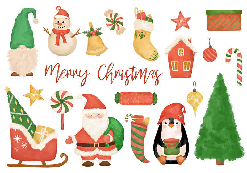 Décoration de Noël à la main - Illustration - Téléchargement gratuit - Png/PSD/JPG