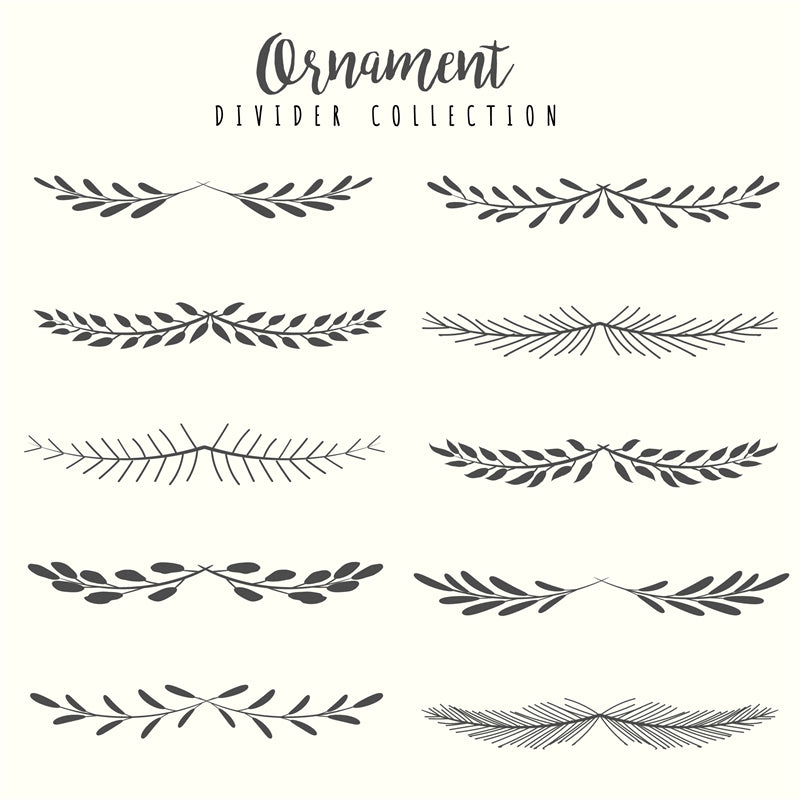 Branche et couronne dessinées à la main, téléchargement gratuit - Illustration Décor PNG/PSD/JPG