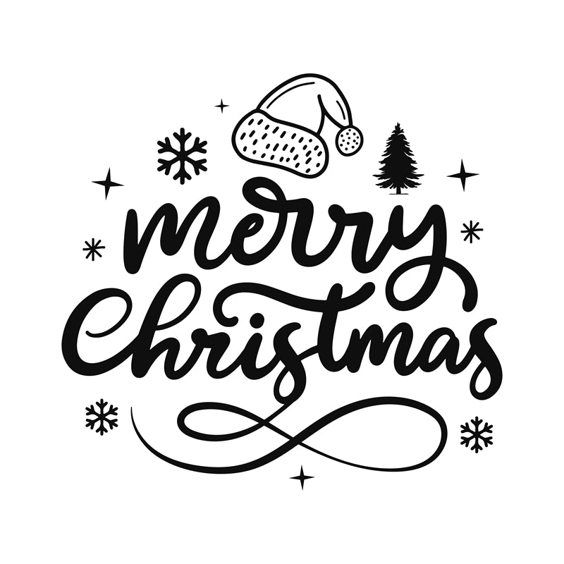 Merry Christmas Handwriting Elements - Vector - Illustration - Happy New yaer - Warm Wishes -Holly Jolly-Free Download