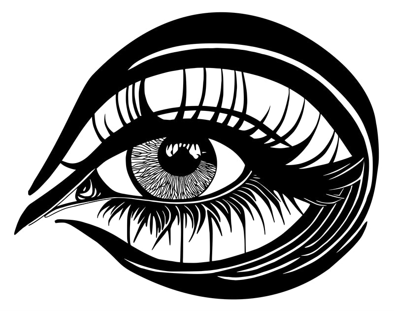 Handdraw Eye Illustration -Vintage Vector -Eye Logo Design -Art Tatto EyeS   